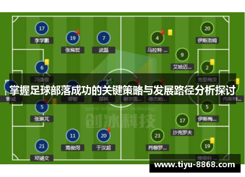 掌握足球部落成功的关键策略与发展路径分析探讨