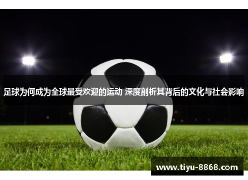 足球为何成为全球最受欢迎的运动 深度剖析其背后的文化与社会影响